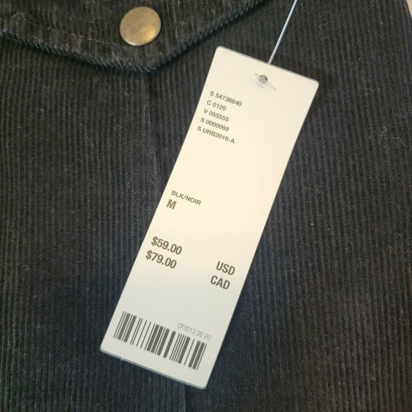 BDG Urban Outfitters Women's Skirt Size Medium Black Thin Corduroy NWT - Picture 5 of 9